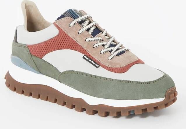 Floris van Bommel De Grommer 01-06 sneaker van leer met suède details