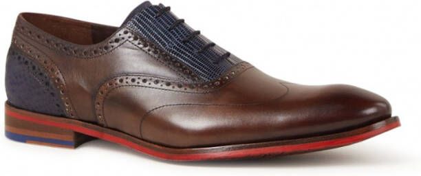 Floris van Bommel 19062 Nette schoenen Business Schoenen Heren Bruin + - Foto 5