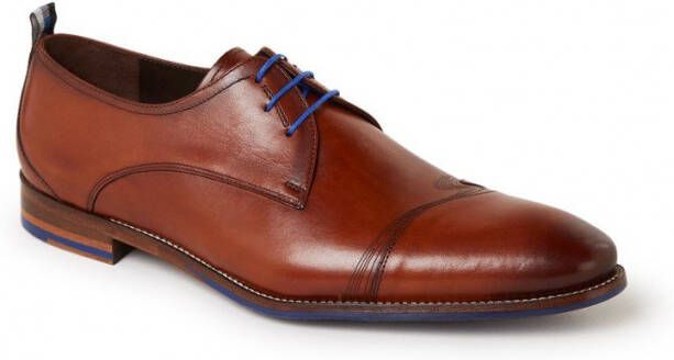 Floris van bommel 30118 De Stapper 02.00 Dark Cognac G+Wijdte Veterschoenen - Foto 7