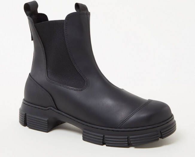 Ganni Rubber ankle boots Zwart Dames - Foto 2