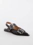 Ganni Zwarte Ballerina's Synthetische Leren Schoenen - Thumbnail 2