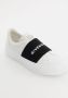 Givenchy Leren Sneakers Zwart Wit Logo Rubber White Dames - Thumbnail 2