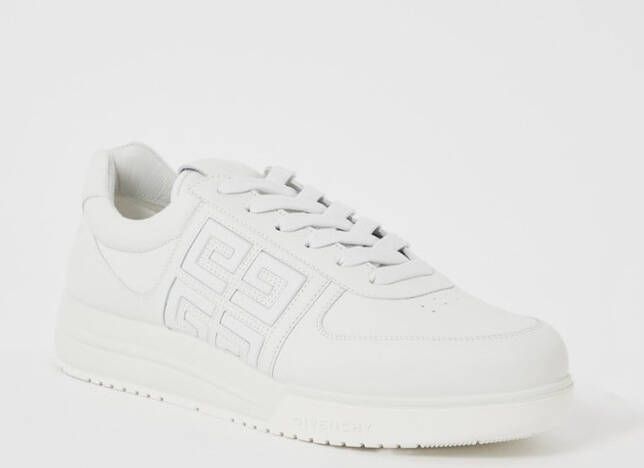 Givenchy Witte leren sneakers met geperforeerde neus White Heren - Foto 4