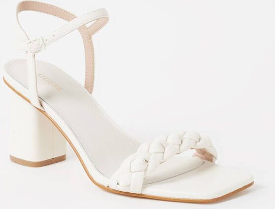 Guess Glamoureuze Elskens Hoge Hak Sandalen White Dames - Foto 9