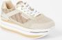Guess Beige Sportieve Instap Sneakers met Veters Multicolor Dames - Thumbnail 5