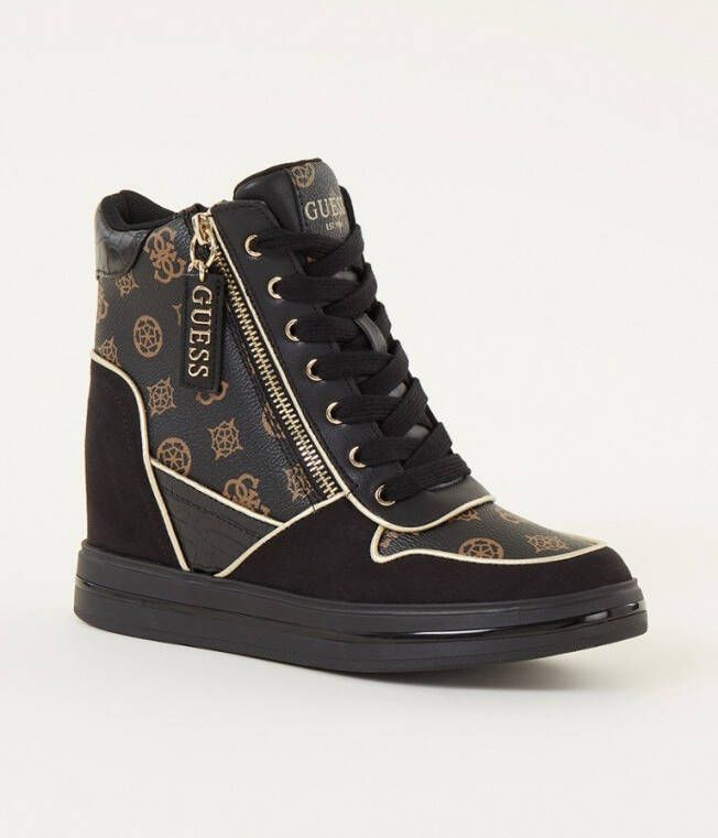 GUESS Nangy Dames Sneakers Brown Black - Foto 2