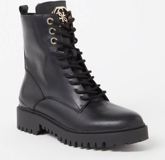 Guess Olone biker boot van leer