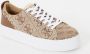 Guess Beige Stoffen Sneakers met All Over Logo Beige Dames - Thumbnail 3