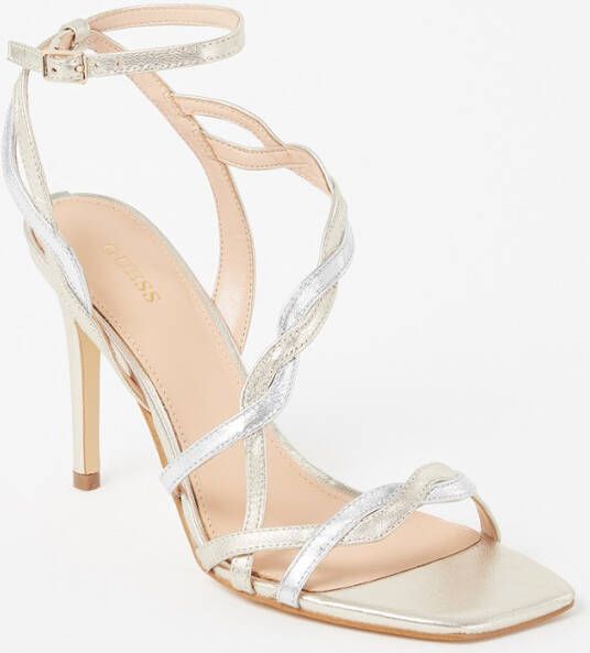 Guess Syivia sandalette met metallic finish