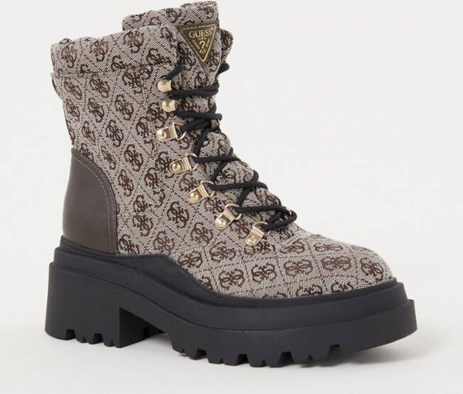 Guess Vaney biker boot met logoprint