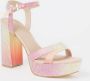 Guess Glamoureuze hoge hakken sandalen Roze Dames - Thumbnail 3