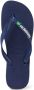 Havaianas Brasil Logo teenslippers donkerblauw Rubber 31-32 - Thumbnail 4