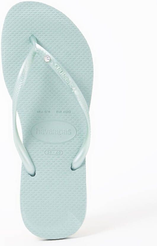 Havaianas Slim Crystal slipper met strass