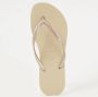 Havaianas Slim teenslippers zand goud Dames Rubber Effen 29 30 - Thumbnail 3