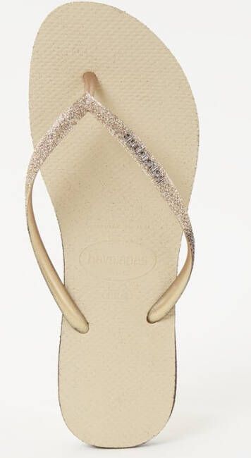 Havaianas Slim Sparkle slipper met glitter details