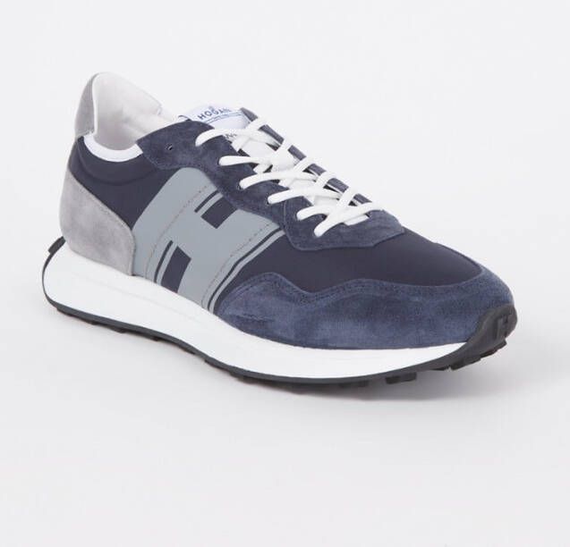 Hogan Donkerblauwe Kalfsleren H601 Low Top Sneakers Blue Heren - Foto 5