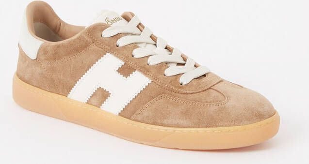 HOGAN Lage Sneakers Heren Hxm6470fb60 Maat: 46 Materiaal: Suède Kleur:  Bruin - Schoenen.nl
