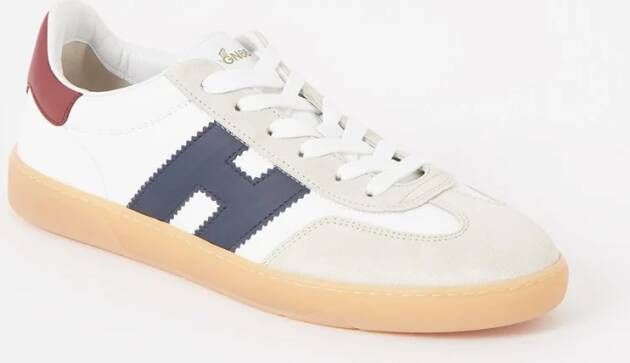 Hogan Logo-Print Leren Sneakers Blue Heren - Foto 2