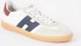 Hogan Logo-Print Leren Sneakers Blue Heren - Thumbnail 2