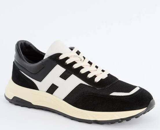 Hogan Hyperlight sneaker van suède met mesh details