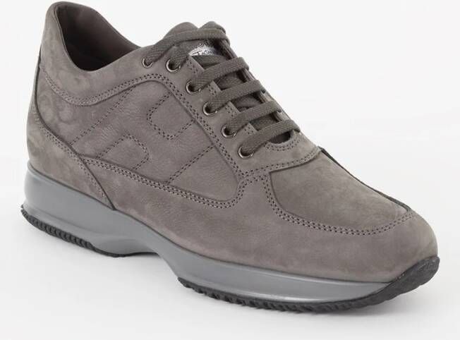 Hogan Donkere Teer Herensneakers Italiaans Vakmanschap Grijs Heren - Foto 3