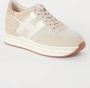 Hogan Platform sneaker met glitter en suède details - Thumbnail 2