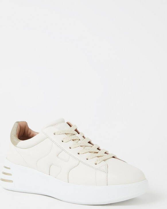 HOGAN Lage Sneakers Dames Rebel H564 Allacciato Maat: 39 Materiaal: Leer Kleur: Goud - Foto 10