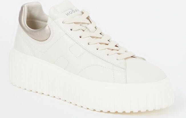 Hogan Sneaker van leer met metallic details - Foto 3