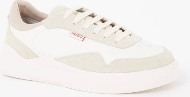 Hugo Boss Blake sneaker van leer met suède details