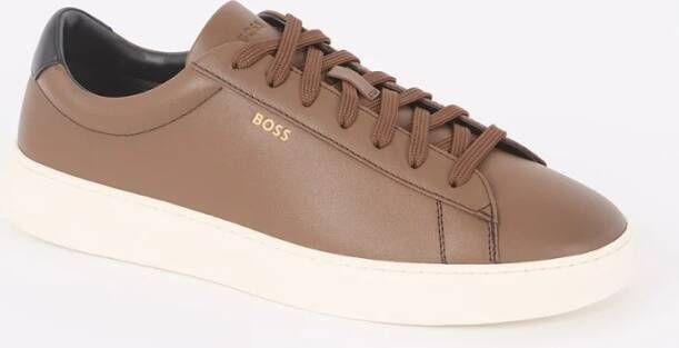 Boss Lage sneakers met vetersluiting model 'KIERAN'