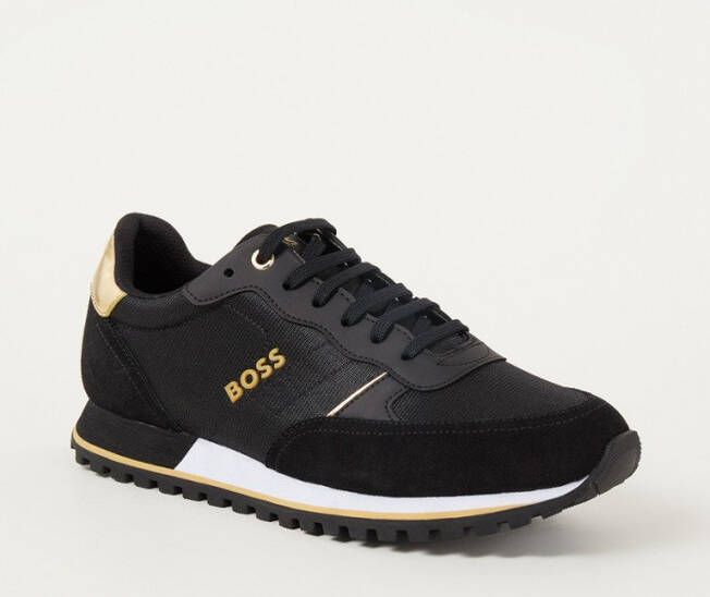 Hugo Boss Parkour Runn sneaker met suède details - Schoenen.nl