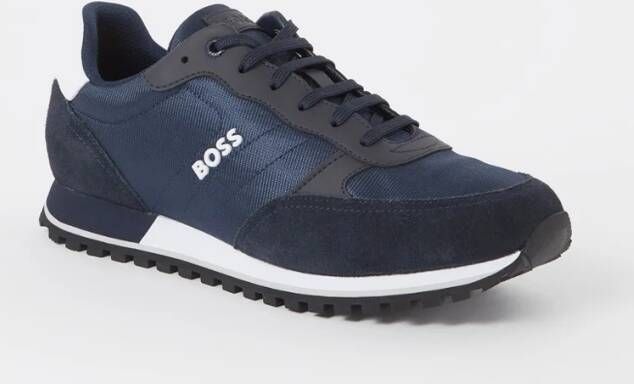 BOSS Lage Sneakers Heren Parkour-l Runn Maat: 42 Materiaal: Leer Kleur: Blauw - Foto 5