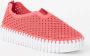 Ilse Jacobsen Instappers Platform TULIP3373W witte zool 309 Viva Magenta Viva Magenta - Thumbnail 4