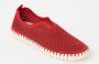 Ilse Jacobsen Instappers Dames Instapschoenen Damesschoenen Canvas Tulip 3275 Rood - Thumbnail 4
