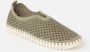 Ilse Jacobsen Instappers Dames Instapschoenen Damesschoenen Canvas Tulip 3275 Groen - Thumbnail 4