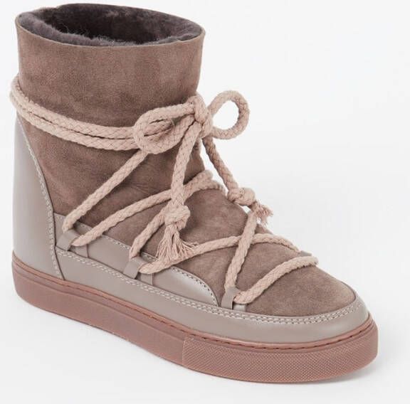 Inuikii Snowboot met leren en suède details