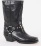 Isabel marant Boots Mid-Calf Leather Boots With Decorative Strap And B in zwart - Thumbnail 2