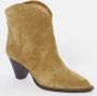Isabel marant Suede Enkellaarzen in Texaanse Stijl Beige Dames - Thumbnail 2