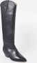 Isabel marant Denvee-Gz Leren Laarzen Puntige Neus 5 cm Hak Zwart Dames - Thumbnail 2