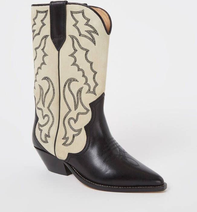 Isabel marant Boots & laarzen Duerto Embroidered Western Boots in beige