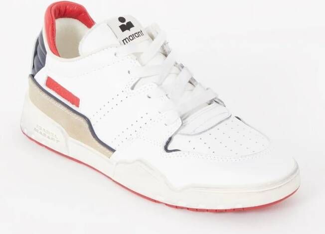 Isabel marant Emree sneaker van leer met suède details