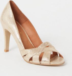Jonak Dalby pump van leer met metallic finish