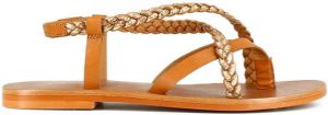 Jonak Warren-Bis sandaal van gevlochten leer