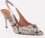 Kurt Geiger Belgravia slingback van leer met slangenprint - Thumbnail 3