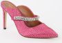 Kurt Geiger Kristal Fuchsia Instap Sandalen Pink Dames - Thumbnail 1