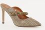 Kurt Geiger Kristalversierde Sandaal Sabot Yellow Dames - Thumbnail 3