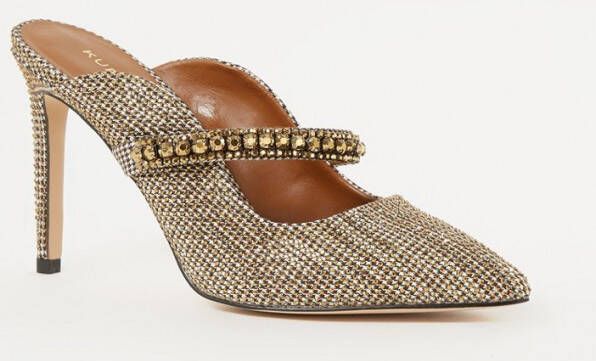 Kurt Geiger Kristalversierde Sandaal Sabot Yellow Dames - Foto 6
