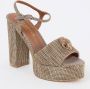 Kurt Geiger London Kensington Platform Sandalen Dames Beige - Thumbnail 4
