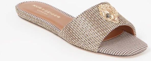 Kurt Geiger Kensington slipper met strass