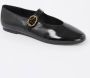 Kurt Geiger Mayfair Ballet Zwarte Leren Ballerinas Black Dames - Thumbnail 4